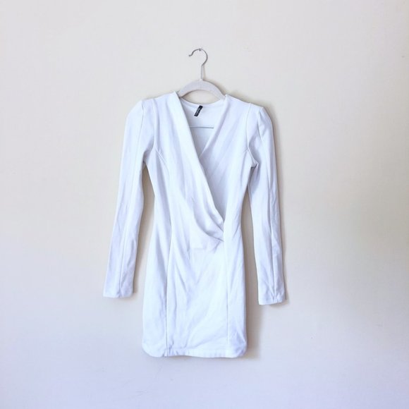 Lulu's White Fitted Mini Dress - Picture 2 of 5